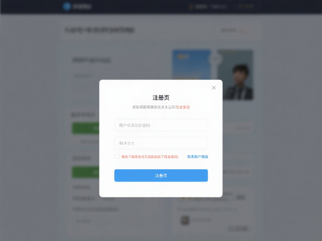 填写个人信息
在注册页面，你需要提供一些基本信息